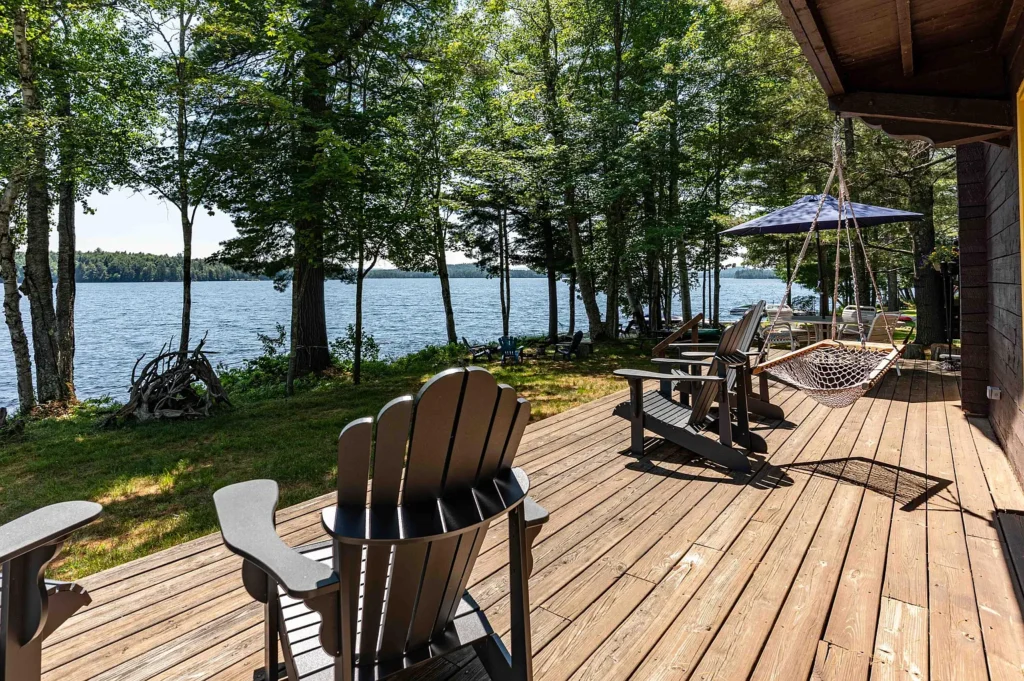 Swiss Chalet Retreat with 200 Feet of Raquette Lake Waterfront 10