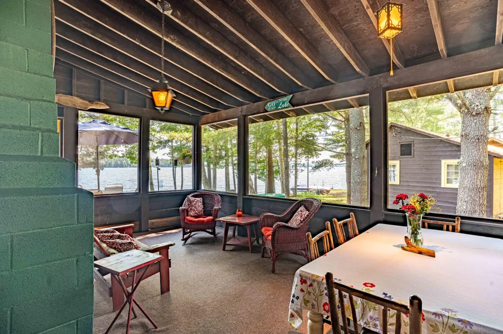 Swiss Chalet Retreat with 200 Feet of Raquette Lake Waterfront 12
