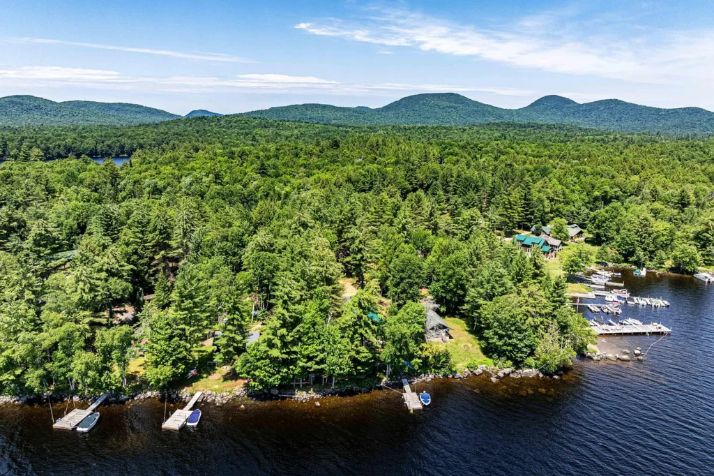 Swiss Chalet Retreat with 200 Feet of Raquette Lake Waterfront 22